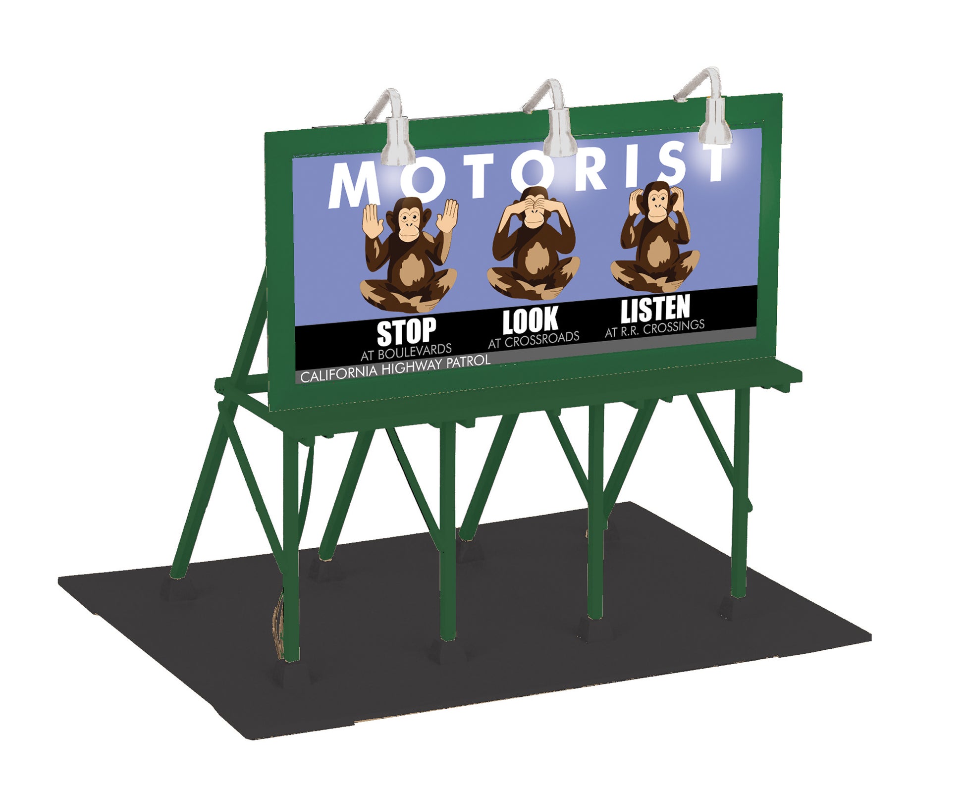 MTH 30-90584 O Stop Look Listen Lighted Billboard