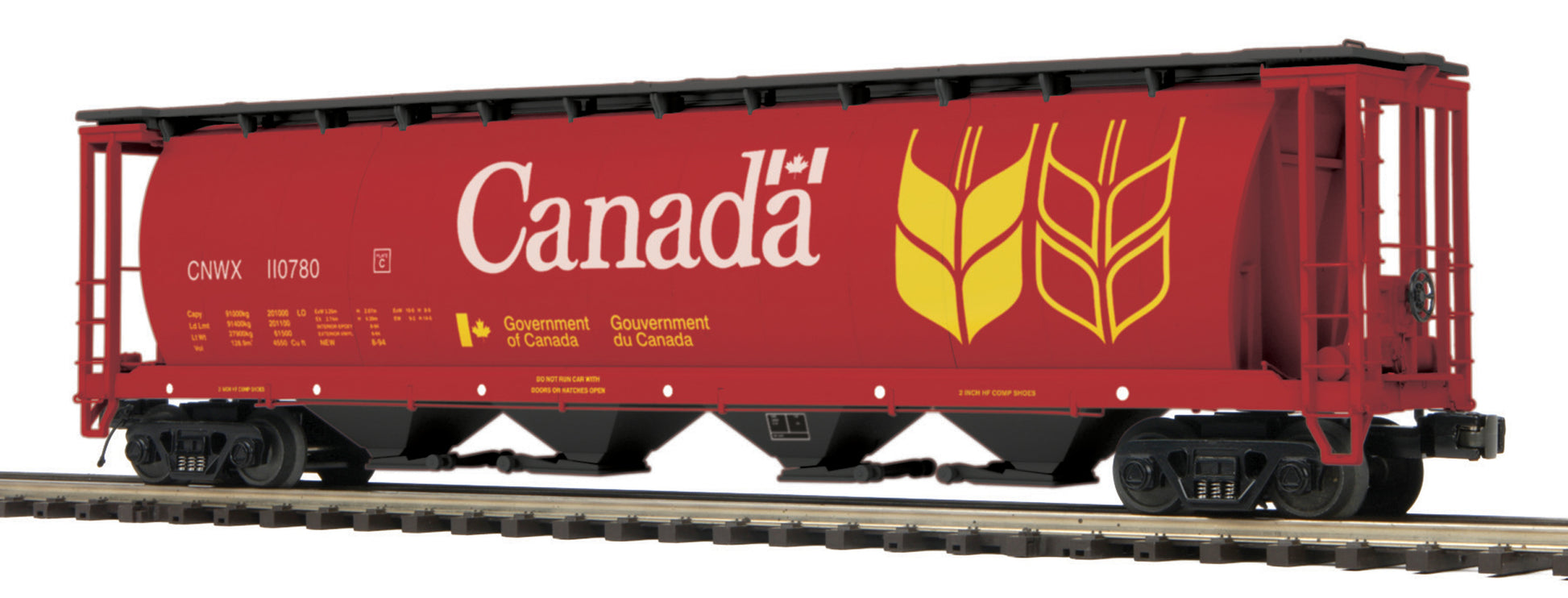 MTH 20-97874 O Canadian National 100 Ton Hopper Car #110786