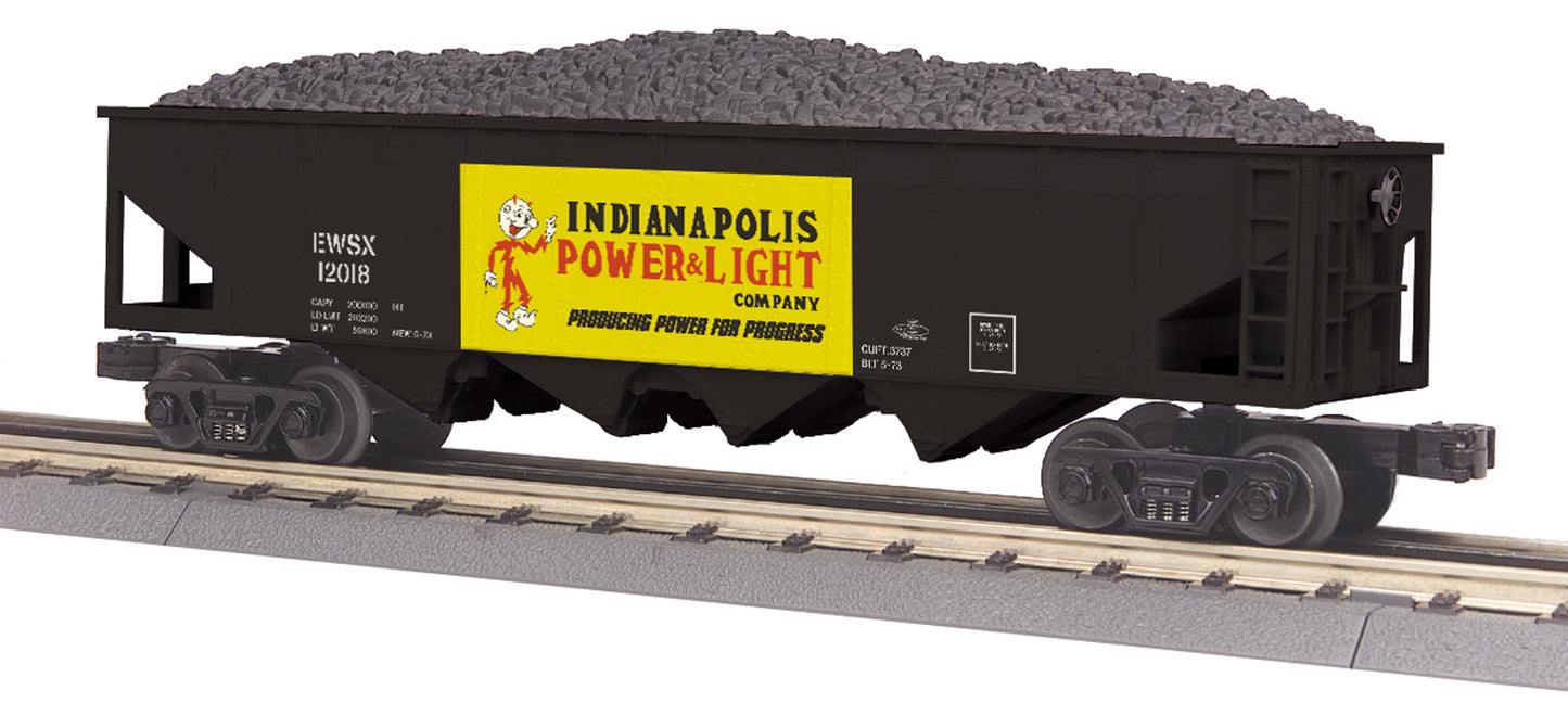 MTH 30-75613 O Indianapolis Power and Light 4-Bay Hopper Car #12018