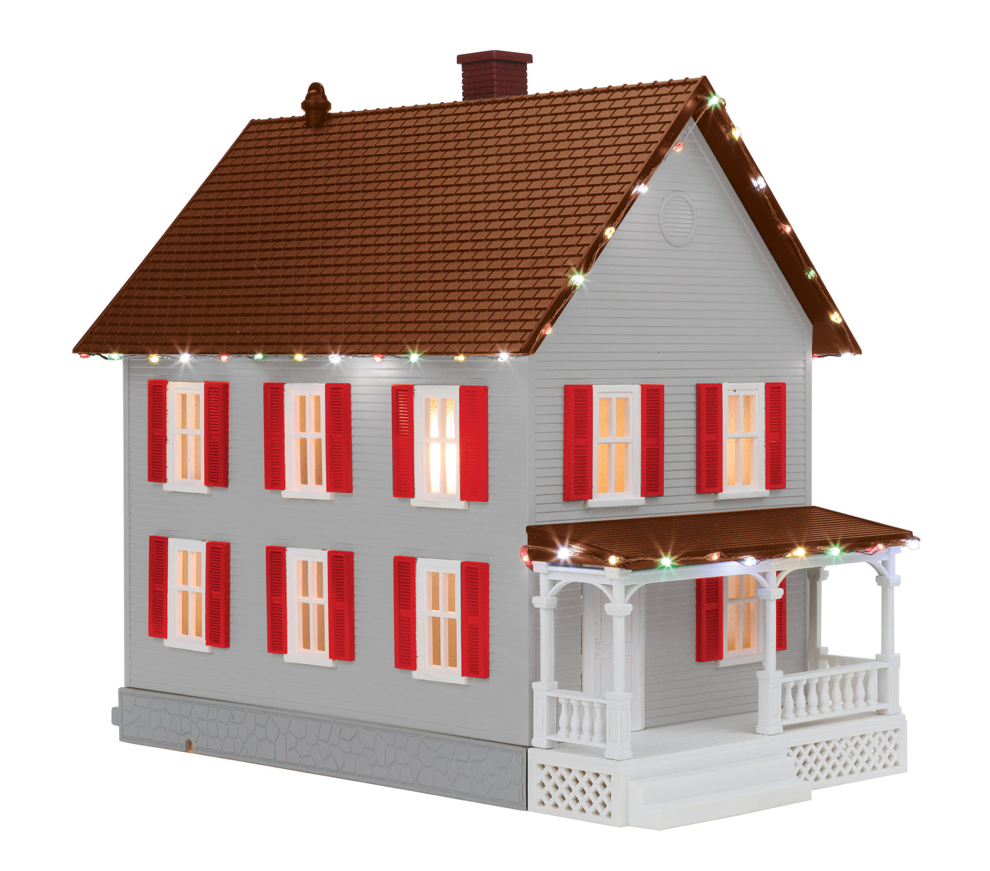 MTH 30-90573 O RailKing Row House #2 with Christmas LEDs