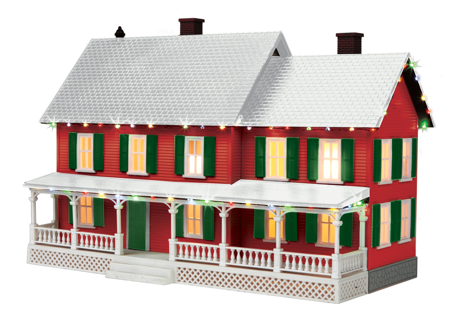 MTH 30-90588 O RailKing #4 Country House with Operating Christmas Lights