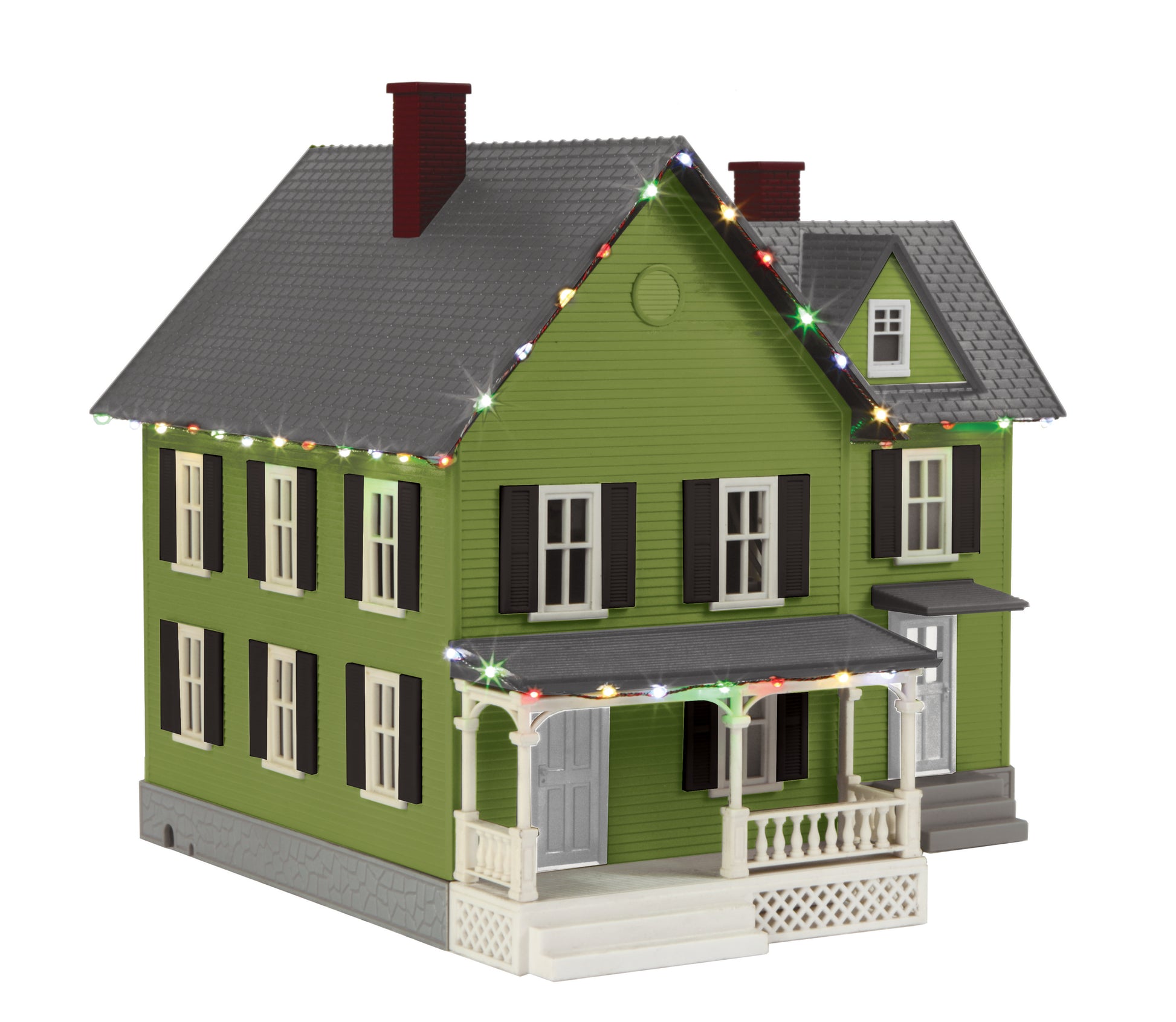 MTH 30-90591 O RailKing #4 Country House with Operating Christmas Lights