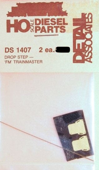 Detail Associates 1407 HO Drop Steps Diesel Fairbanks-Morse (Pack of 2)
