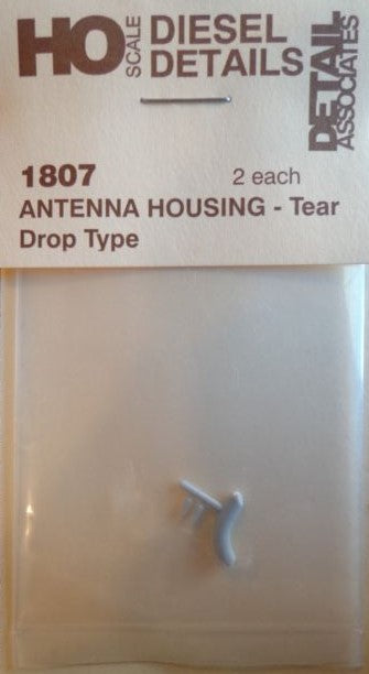 Detail Associates 1807 HO Tear Drop Style Radio Antennas (Pack of 2)