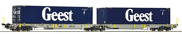 Roco 76418 HO AAE Articulated Pocket Wagon with GEEST Container