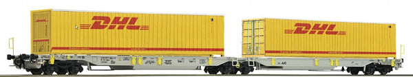 Roco 76421 HO AAE Articulated Pocket Wagon with DHL Container