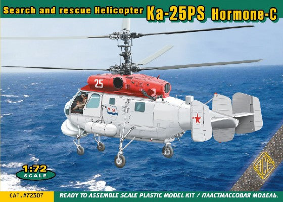 ACE Plastic Models 72307 1:72 Ka-25PS Hormone-C Helicopter Plastic Model Kit