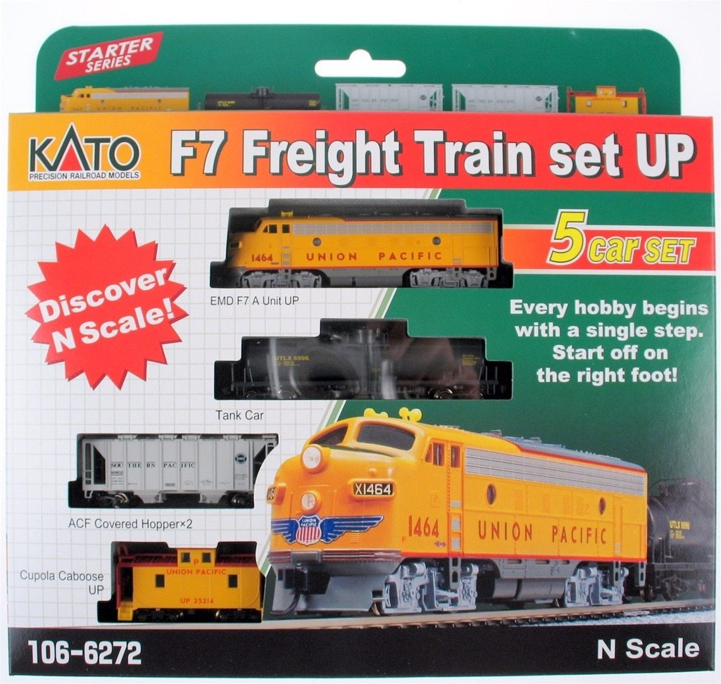 Kato 106-6272-DCC N Union Pacific F7 Freight Train Set w/DCC (Set of 5)
