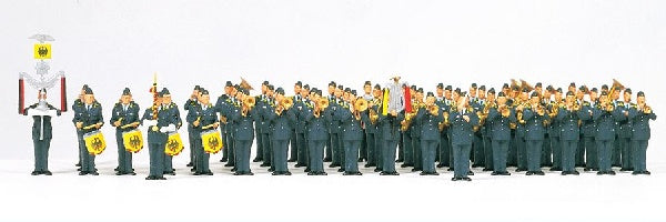 Preiser 13256 HO Air Force Military Band German Armed Forces Figures (Set of 51)