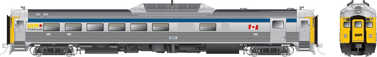 Rapido Trains 16156 HO VIA Rail Budd RDC-2 Phase II Diesel Locomotive DC #6215