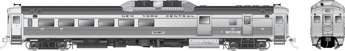 Rapido Trains 16144 HO New York Central Budd RDC-3 Phase Ib Diesel Loco DC #M497