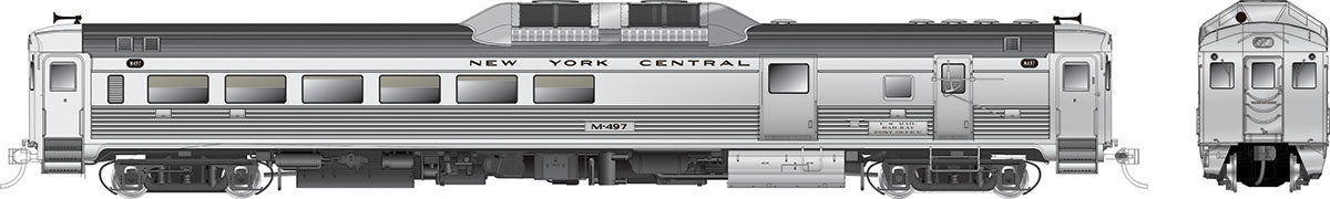Rapido Trains 16146 HO New York Central Budd RDC-3 Phase Ib Diesel Loco #M499