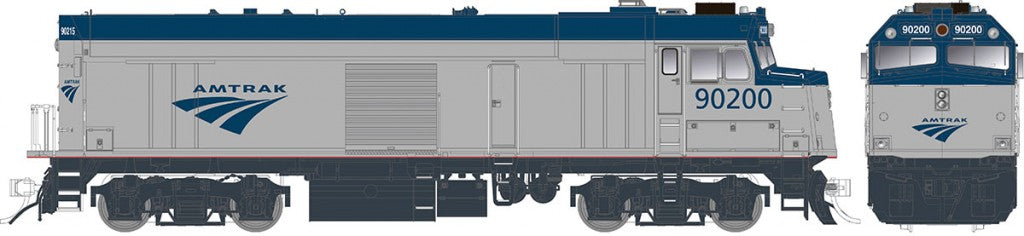 Rapido Trains 81009 HO Amtrak NPCU Phase V Diesel Loco Standard DC #90208