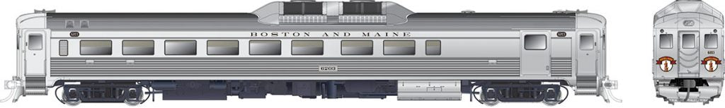Rapido Trains 16109 HO Boston & Maine Budd RDC-2 Phase Ic Diesel Loco DC #6210
