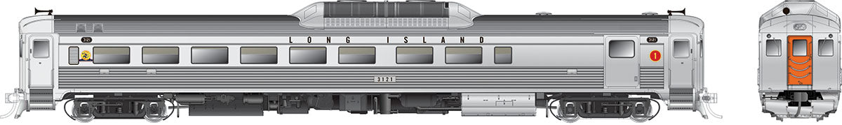 Rapido Trains 16633 HO Long Island Budd RDC-2 Phase Ib Diesel Locomotive #3121
