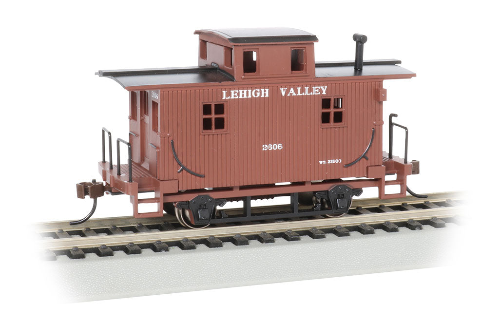 Bachmann 18405 HO Lehigh Valley 4-Wheel Wood Bobber Silver Series Caboose #2606