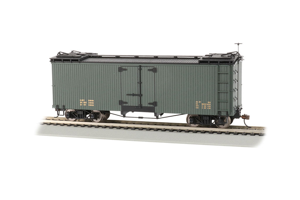 Bachmann 27498 On30 Data Only Green with Black Roof Reefer