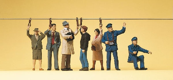 Preiser 10405 HO Tram Personnel Passenger Figures (Set of 7)