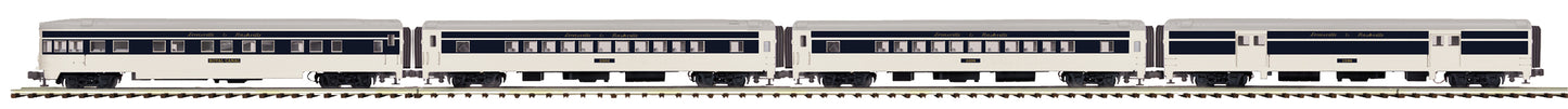 MTH 20-64043 O Louisville & Nashville 70' Ribbed Passenger Car Set (Set of 4)