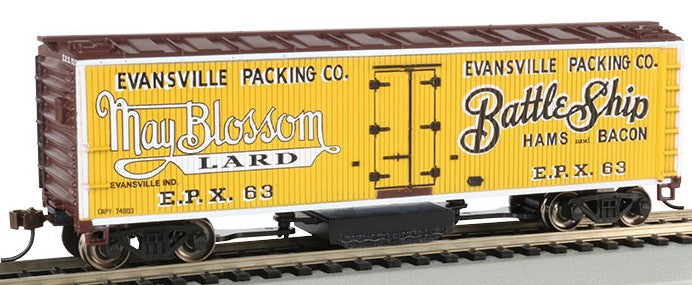 Bachmann 16332 HO Evansville Packing Track-Cleaning 40' Wood-Side Reefer #63