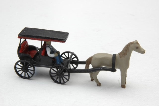 JL Innovative Design 336 HO Surrey Carriage with Horse & Driver Kit