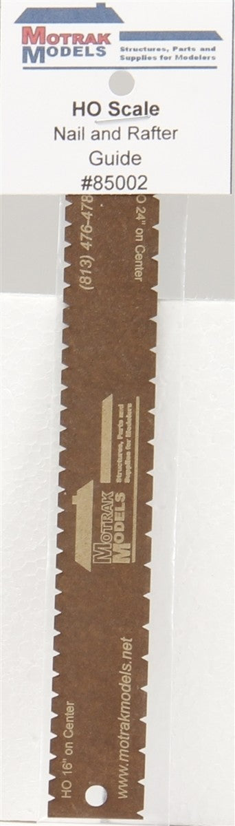 Motrak Models 85002 HO Nail Holes and Rafter Guide