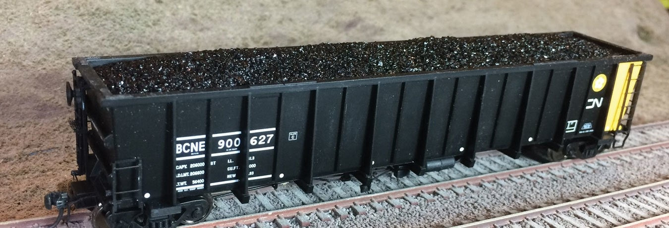 Motrak Models 81918 HO North American Railcar Gondola Coal Load (Pack of 2)