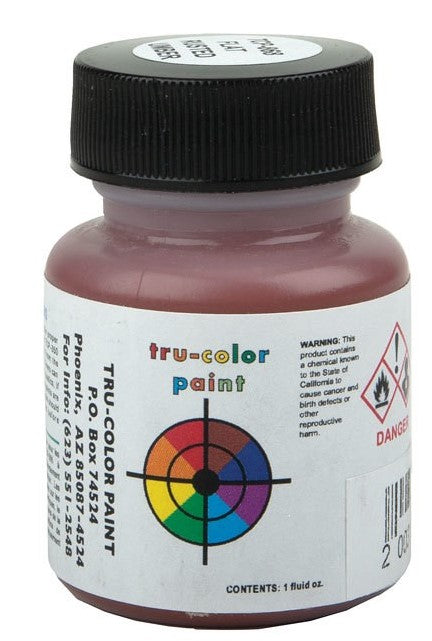 Tru-Color 868 Brushable Paint Flat Rusted Umber - 1 oz. Bottle