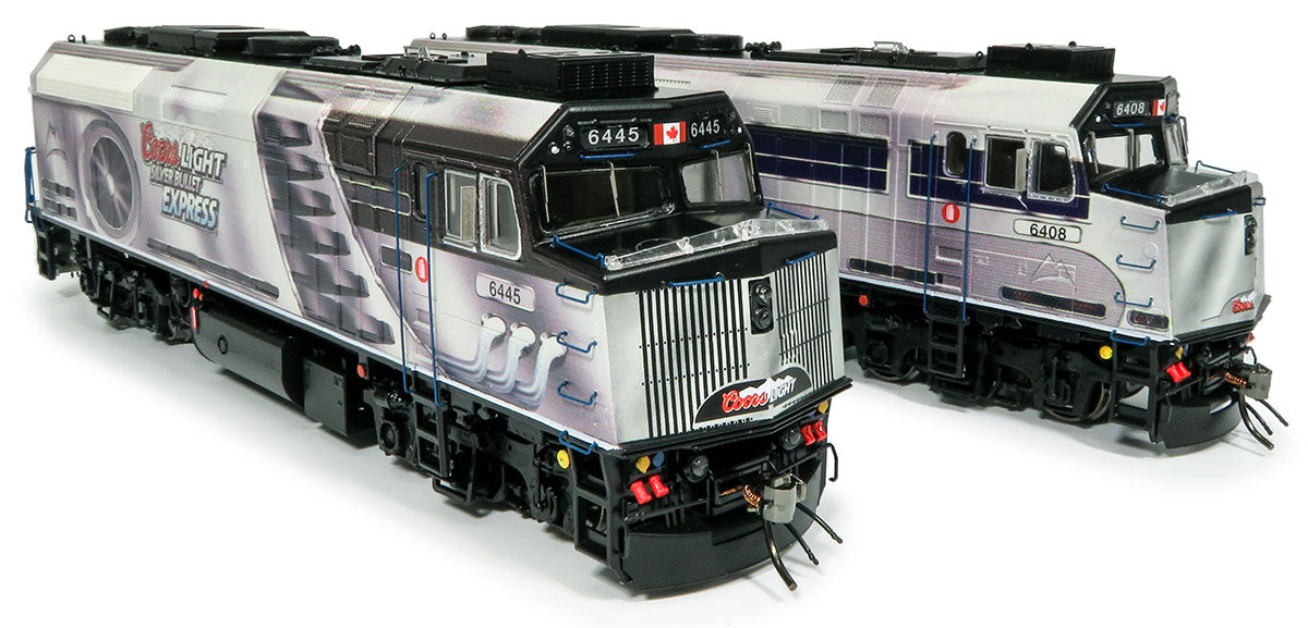 Rapido Trains 80061 HO Coors Light Silver Bullet Express F40PH-2D Diesel Loco