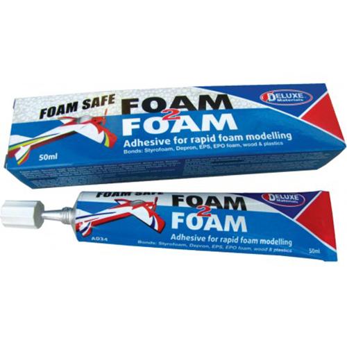 Deluxe Materials AD34 Foam 2 Foam Foam Safe Glue 50ml for EPO EPS Wood