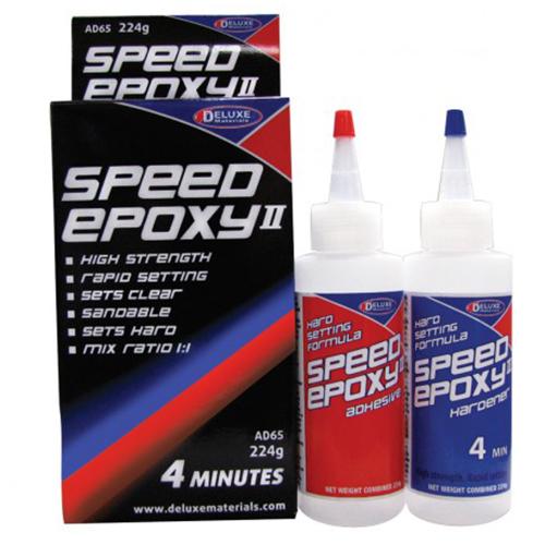 Deluxe Materials AD65 Speed Epoxy II 4 minutes Bond - 224 g Bottle