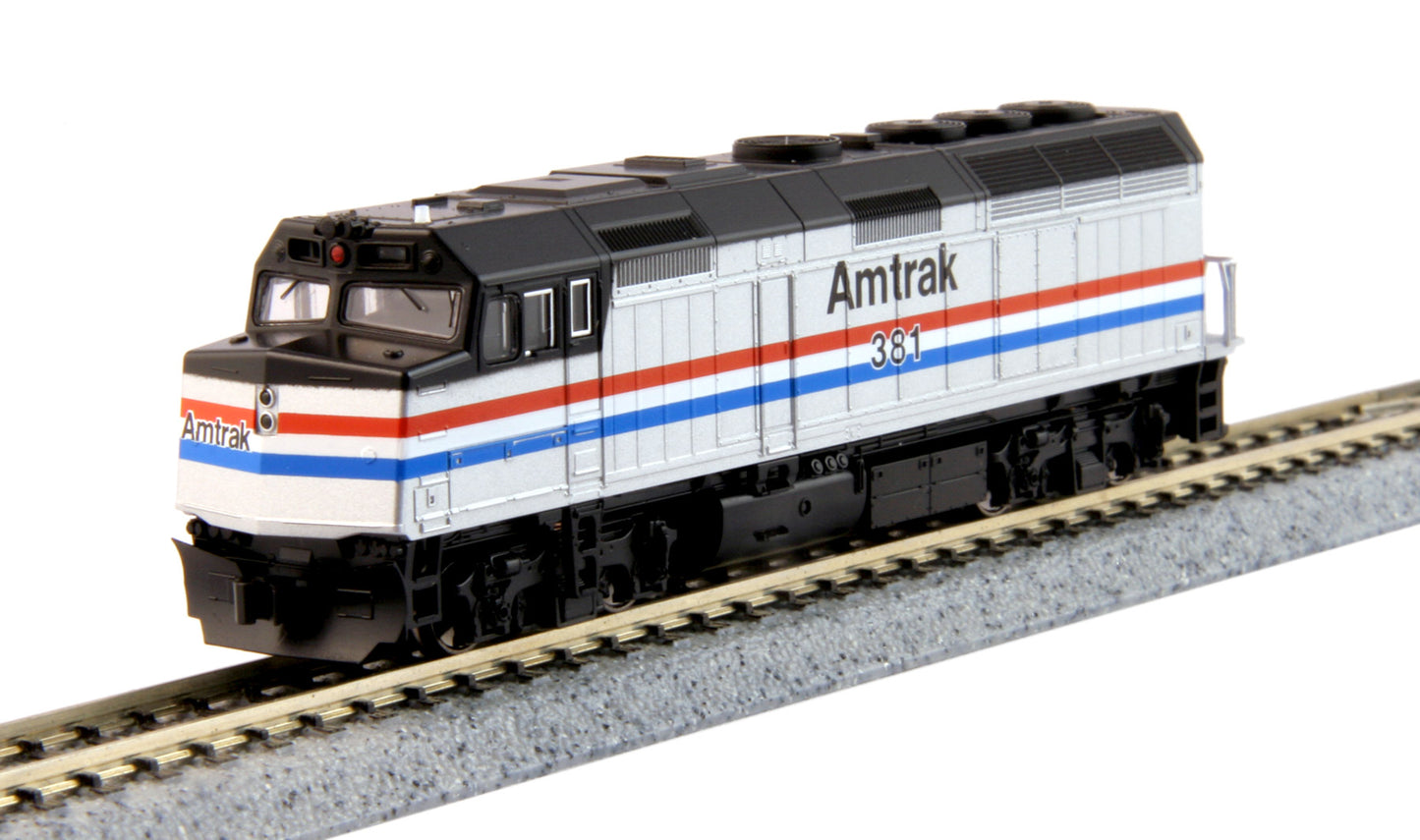 Kato 176-6107-DCC N Scale Amtrak Powered Phase III F40PH Diesel #381 w/ DCC
