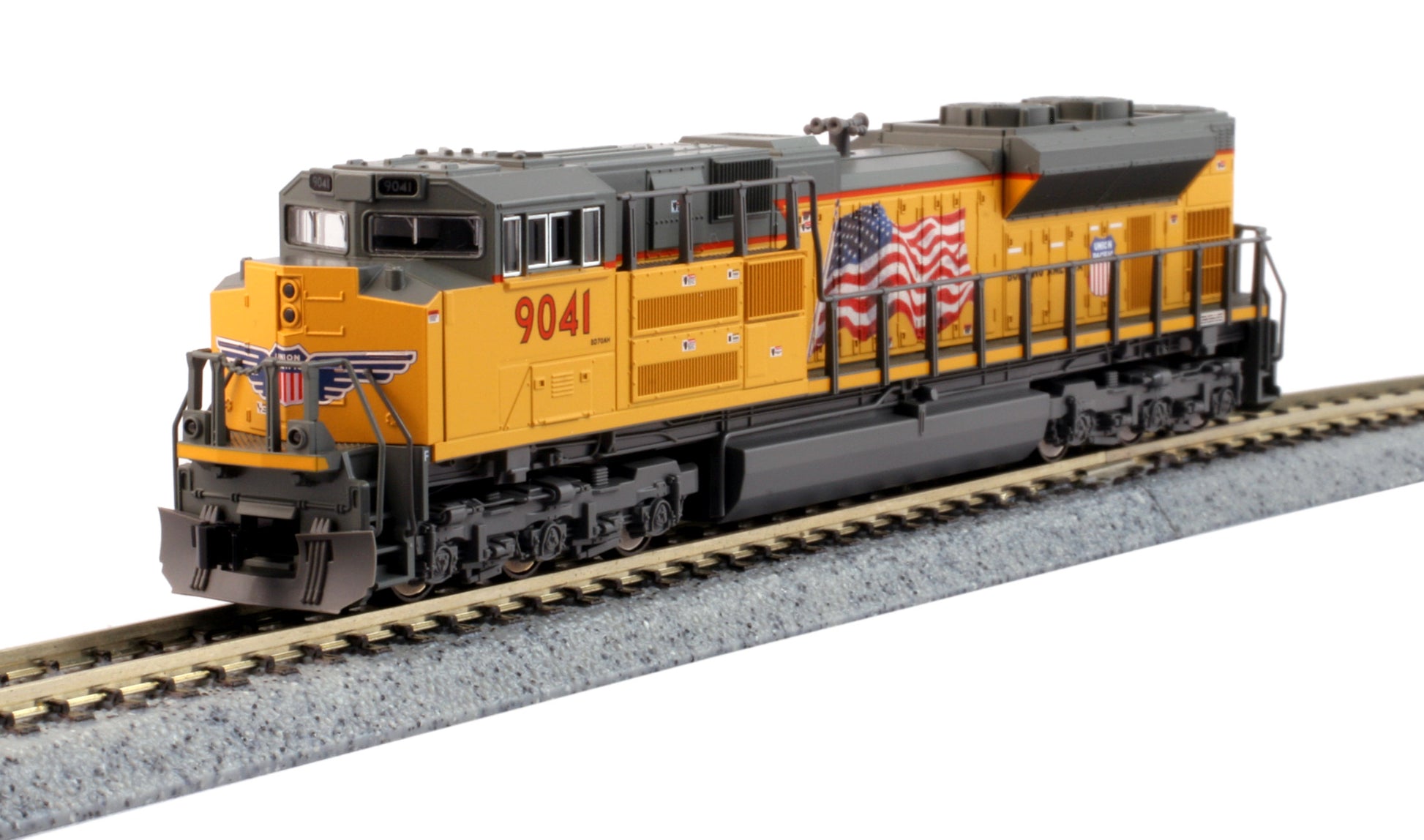 Kato 176-8520 N Scale Union Pacific SD70 Nose Headlight Diesel Locomotive #9041