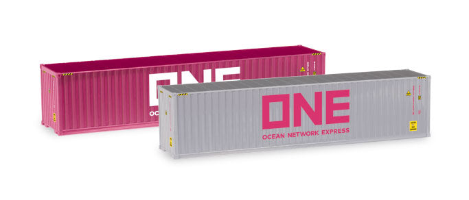 Herpa 076449-005 HO Ocean Network Express 40' Containers (Set of 2)