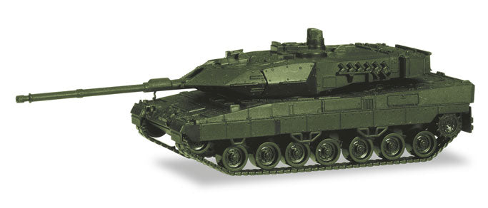 Herpa 746182 HO Roco Mini Tanks - Undecorated Leopard 2A7 Main Battle Tank