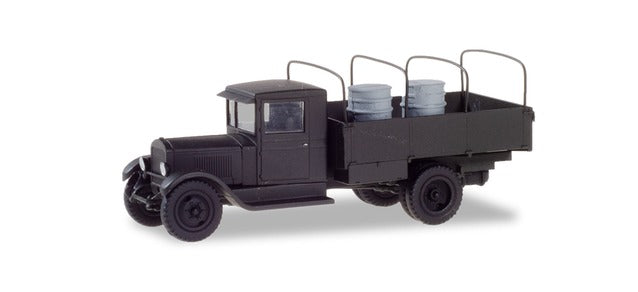 Herpa 746342 HO Roco Mini Tanks - Soviet Union Zis 5 Truck with Hoops & Barrell