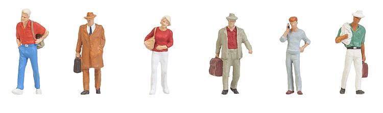 Faller 150918 HO At The Platform Figures (Set of 6)