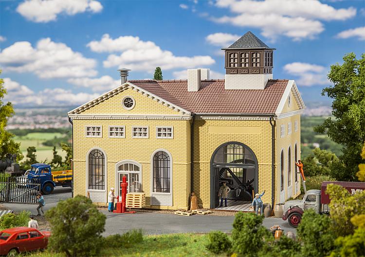 Faller 191734 HO Machinery Hall with Steam Engine