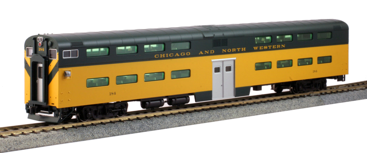 Kato 35-6026 HO Chicago & North Western Bi-Level 4-Window Cab #184