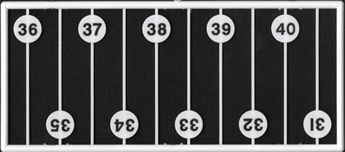 Tichy 2095 O Milepost Signs 1 to 60 (Pack of 60)