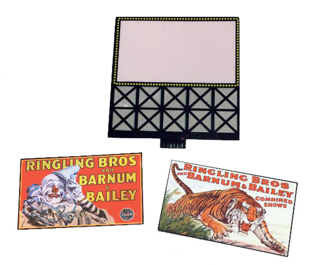 Miller Engineering 882951 O/HO Large Ringling Bros. & Barnum & Bailey Neon Sign