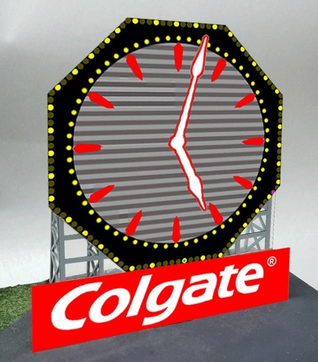 Miller Engineering 443252 HO/N Colgate Clock Animated Neon Sign Billboard Kit