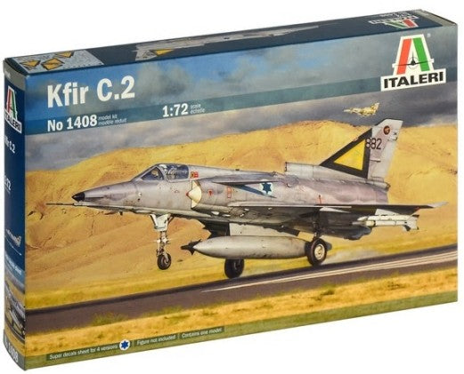 Italeri 1408 1:72 KFIR C.2 Fighter Aircrafts Plastic Model Kit
