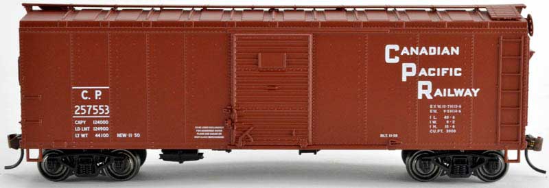 Bowser 41767 HO Canadian Pacific 40' Steel Side Box Car Ready To Run #257565