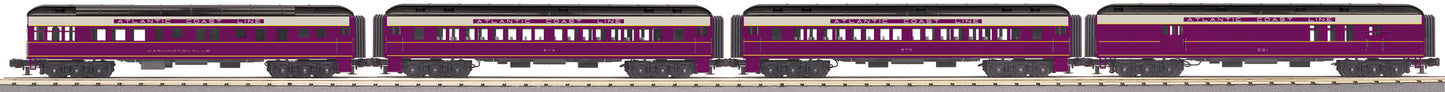 MTH 30-69300 O Atlantic Coast Line 60' Madison Passenger Car Set (Set of 4)