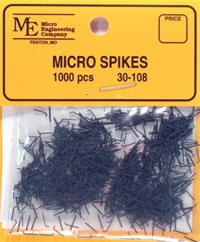 Micro Engineering 30-108 3/16" Blackened Metal Micro Spikes (Pack of 1000)