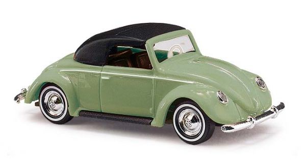 Busch 46733 HO 1949 Volkswagen Top Up Beetle Convertible Scale Model Car