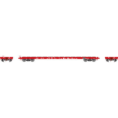 Athearn 92672 HO Scale Santa Fe ATSF 60' Flat Car #95373