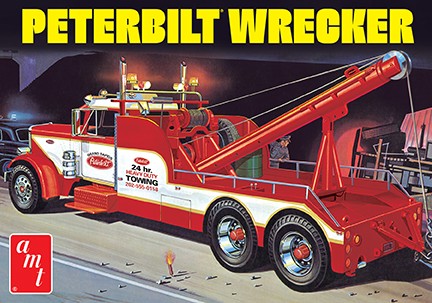 AMT 1133 1:25 Peterbilt 359 Wrecker Truck Plastic Model Kit