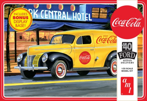 AMT 1161 1:25 Coca-Cola 1940 Ford Sedan Delivery Van Model Car Kit